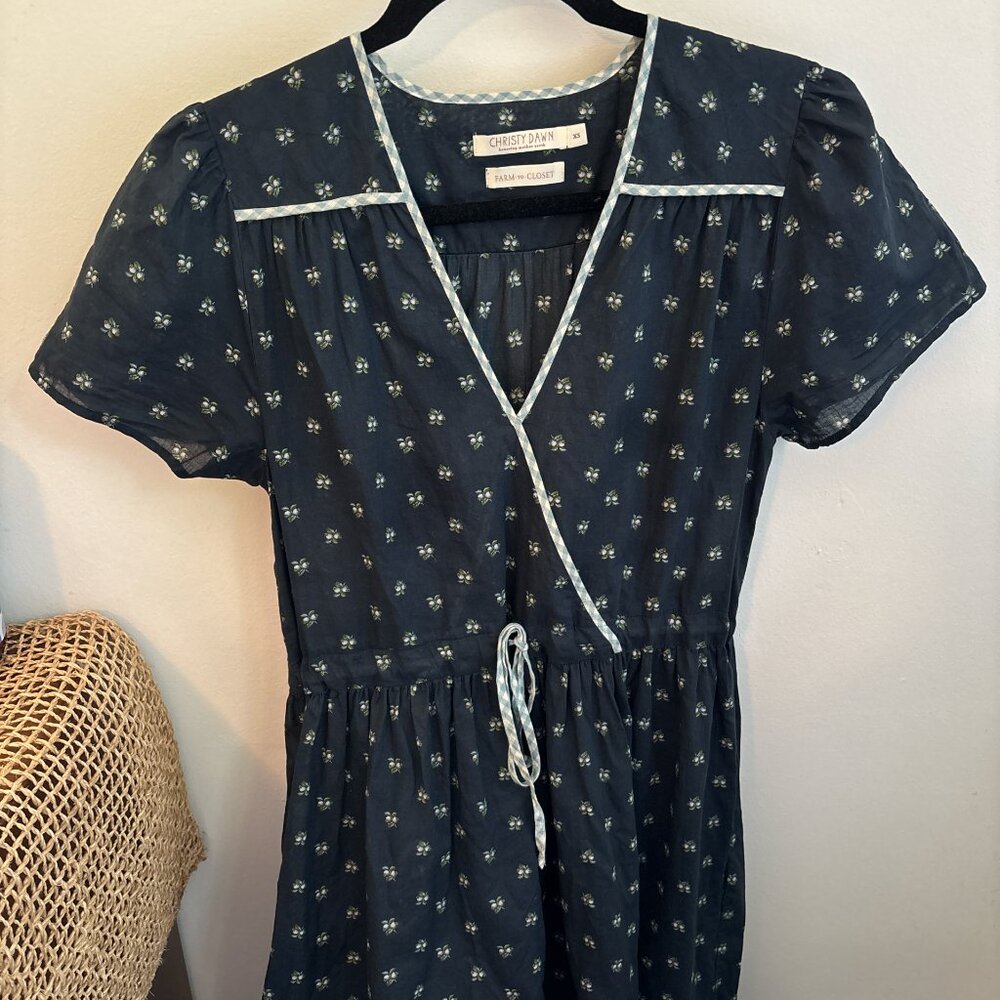 Christy Dawn Dawn Dress in Blueberry Dot - Picture 2 of 9